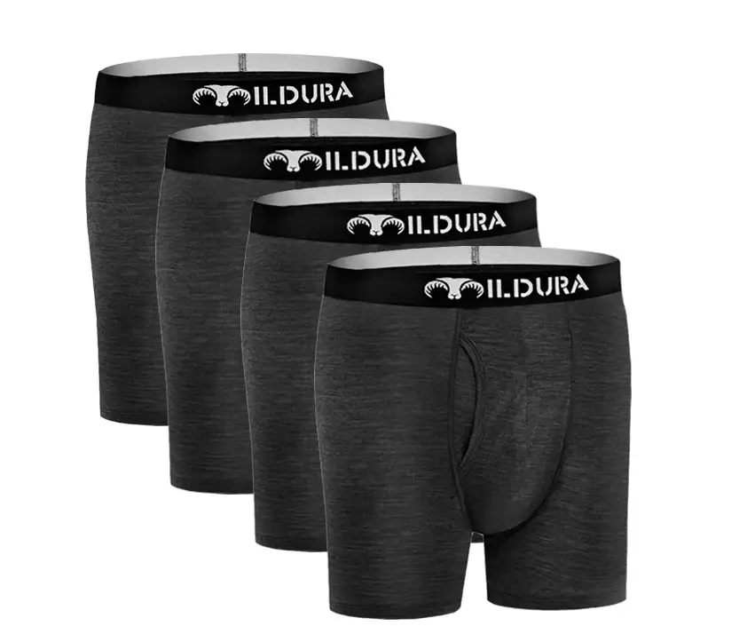 100% Merino Wool Underwear Boxer Briefs Men Merino Boxershorts Men Base Layer Underpants Soft Moisture Breathable Asian Size