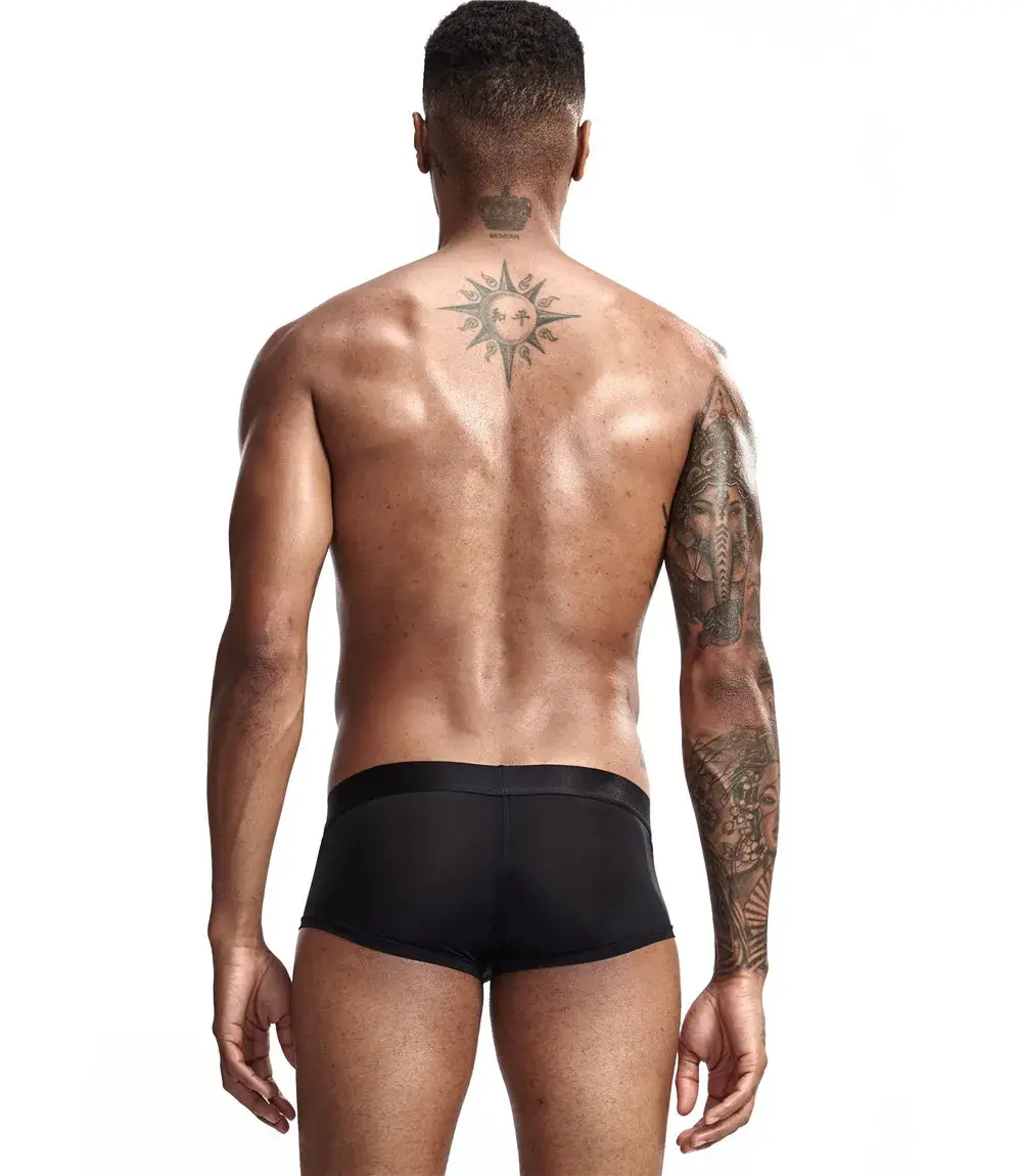 Jockmail Mens Panties Sexy Boxer Translucent Seamless Hombre Ice Silk Calcinhas New Brazilian Underwear Funny Lenceria De Hombre