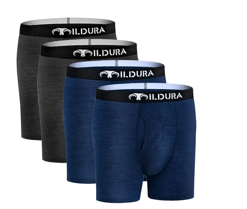100% Merino Wool Underwear Boxer Briefs Men Merino Boxershorts Men Base Layer Underpants Soft Moisture Breathable Asian Size