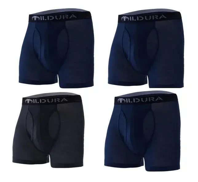 100% Merino Wool Underwear Boxer Briefs Men Merino Boxershorts Men Base Layer Underpants Soft Moisture Breathable Asian Size