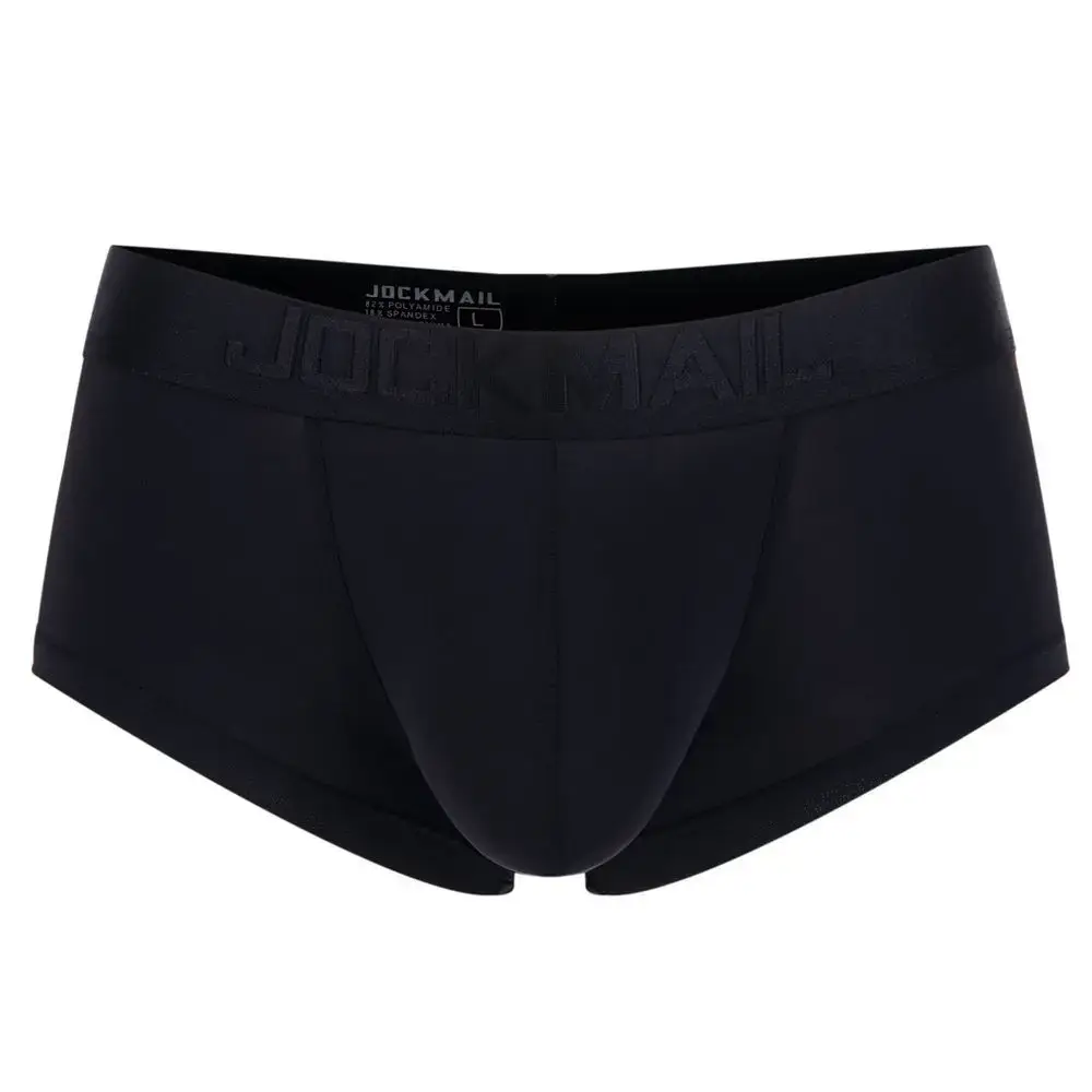 Jockmail Mens Panties Sexy Boxer Translucent Seamless Hombre Ice Silk Calcinhas New Brazilian Underwear Funny Lenceria De Hombre