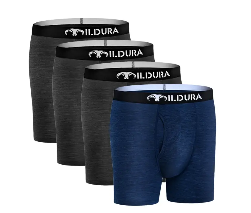 100% Merino Wool Underwear Boxer Briefs Men Merino Boxershorts Men Base Layer Underpants Soft Moisture Breathable Asian Size