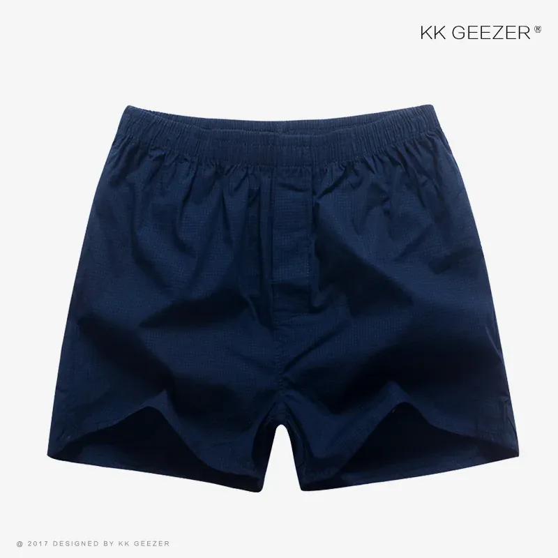 Men Underwear Boxer Plaid Underpants 100% Cotton Shorts Men Striped Panties Loose High Quality Oversize Breathable Dropshipping