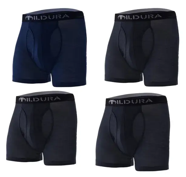 100% Merino Wool Underwear Boxer Briefs Men Merino Boxershorts Men Base Layer Underpants Soft Moisture Breathable Asian Size