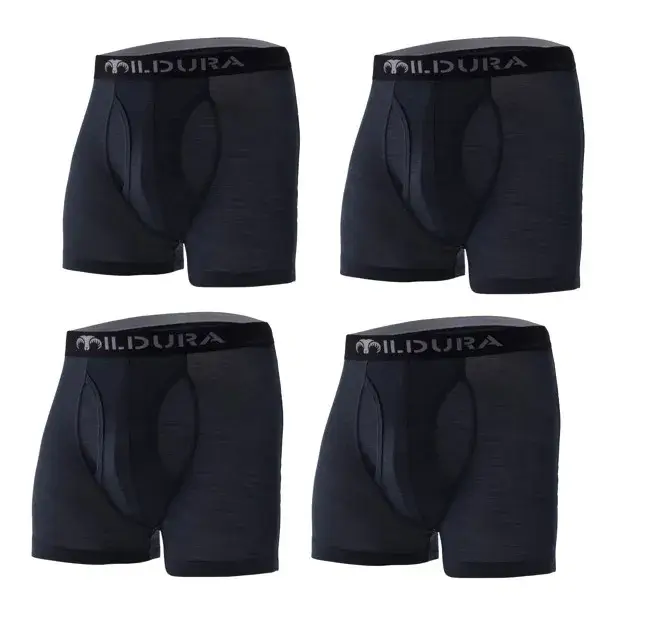 100% Merino Wool Underwear Boxer Briefs Men Merino Boxershorts Men Base Layer Underpants Soft Moisture Breathable Asian Size