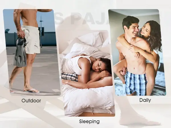 JupiterSecret 6pcs Men's Underwear Boxer Shorts Loose Plaid Woven Elastic Waistband Male Underpants Homewear Random Colors
