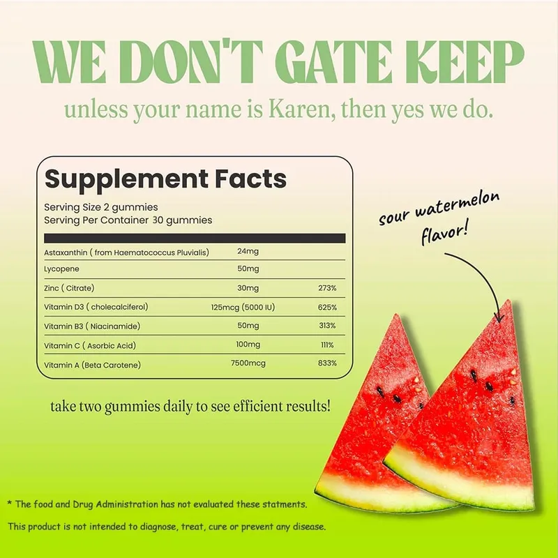 Tanning Gummies - Natural Tanning Supplement with Astaxanthin Lycopene & Beta Carotene - Boost Melanin for Radiant Skin & Glow