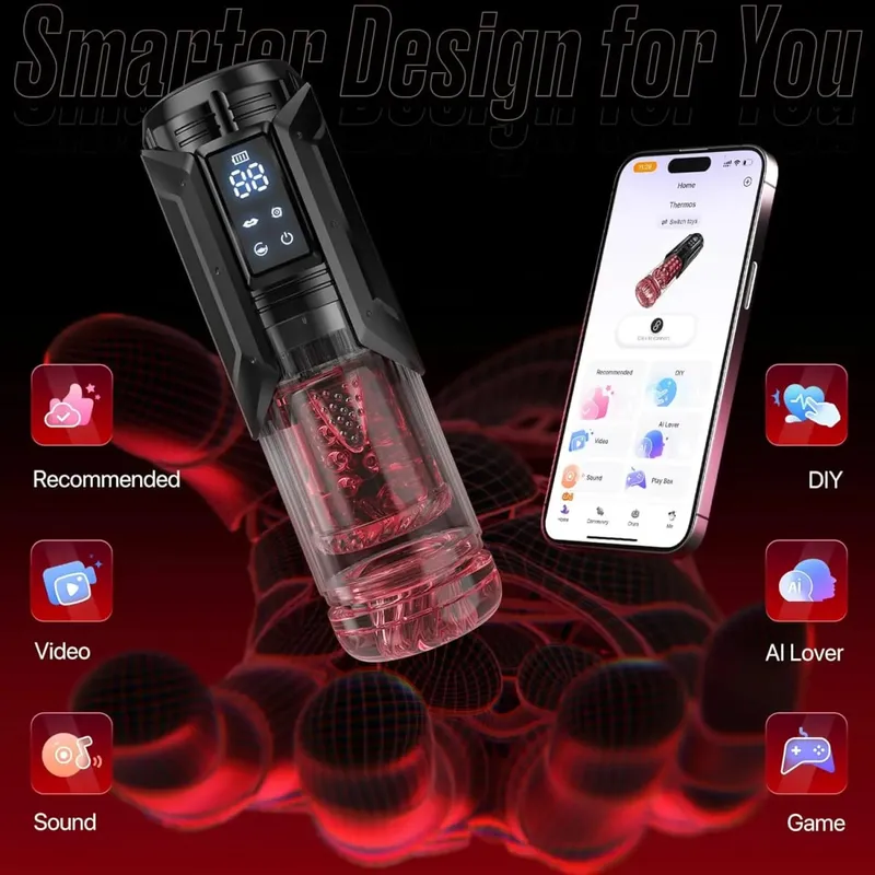 Automatic Male Masturbator APP Controlled 7 Modes Vibrating Pocket Pussy Realistic 3D Texture Tight Stroker Blowjob Pro Sex Toy — image 6