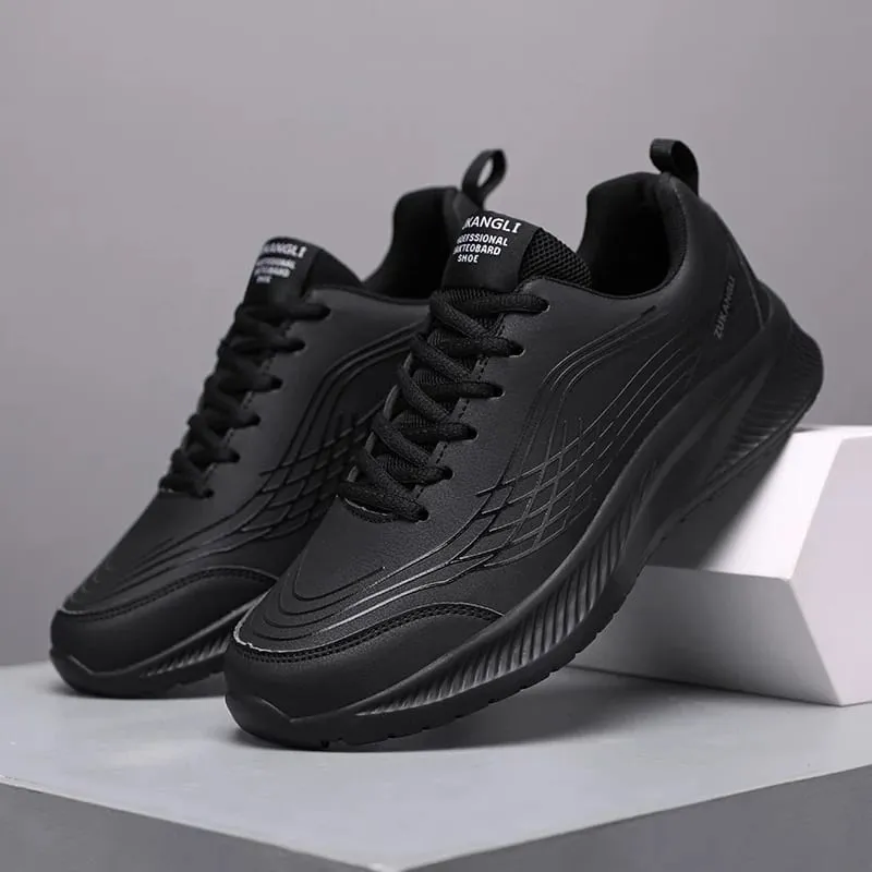 Size 38-47 High Quality Platform Sneakers Black Running Shoes for Men Waterproof Sneakers Men Wear-resistant Walking Sport Shoes