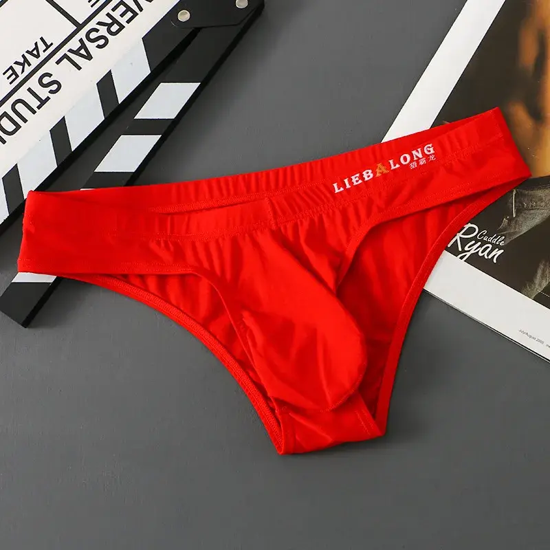 Mens Sexy Underwear Men Cotton Breathbale Mini Briefs Underpants Calzoncillos Cuecas Low Rise Men Bikini Briefs U Pouch Lingerie