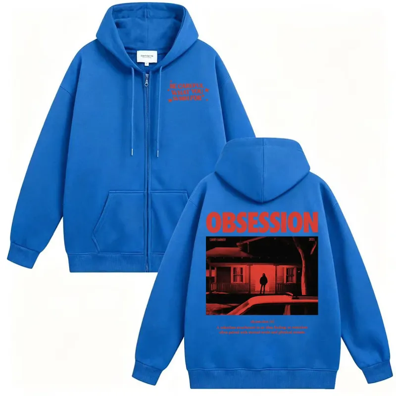 2026 Movie Obsession Sweatshirt Jacket Coats One Wish Willow Be Careful What You Wish for Eye Men's Fashion Retro Zip Up Hoodies