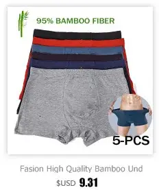 Colorful Ultra Soft Comfy Bamboo Fiber Underwear Mens Boxer blue Breathable Underpants Men Size XL-6XL 7XL Solid Calzoncillos