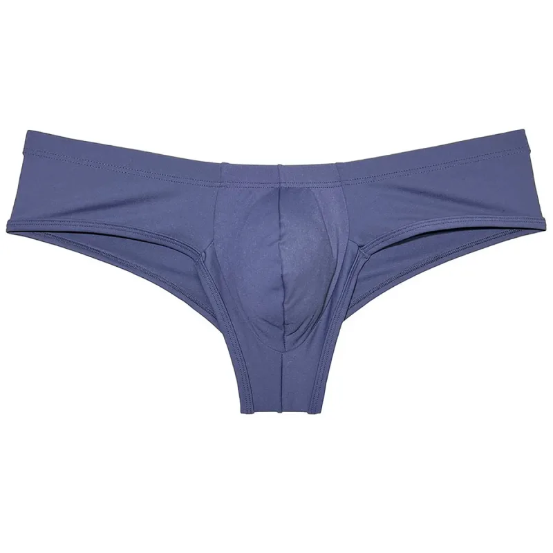 Men's Low Waist Bikini Briefs Underwear Male Bikini Enhance Pouch Boxershorts Micro Trunks Underpants Soft Briefs