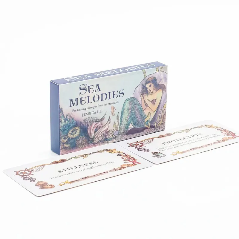 Sea Melodies Magical Messages Word Cards Mini Edition for Family Gatherings 40Pcs 11*6cm Board Game English Version