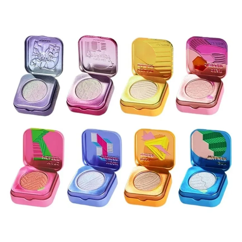 Kaleidos Automatic Gel Eyeliner Pencil Chameleon Eye Shadow Highlighter Glitter Face Makeup Set Chameleon Diamond Powder
