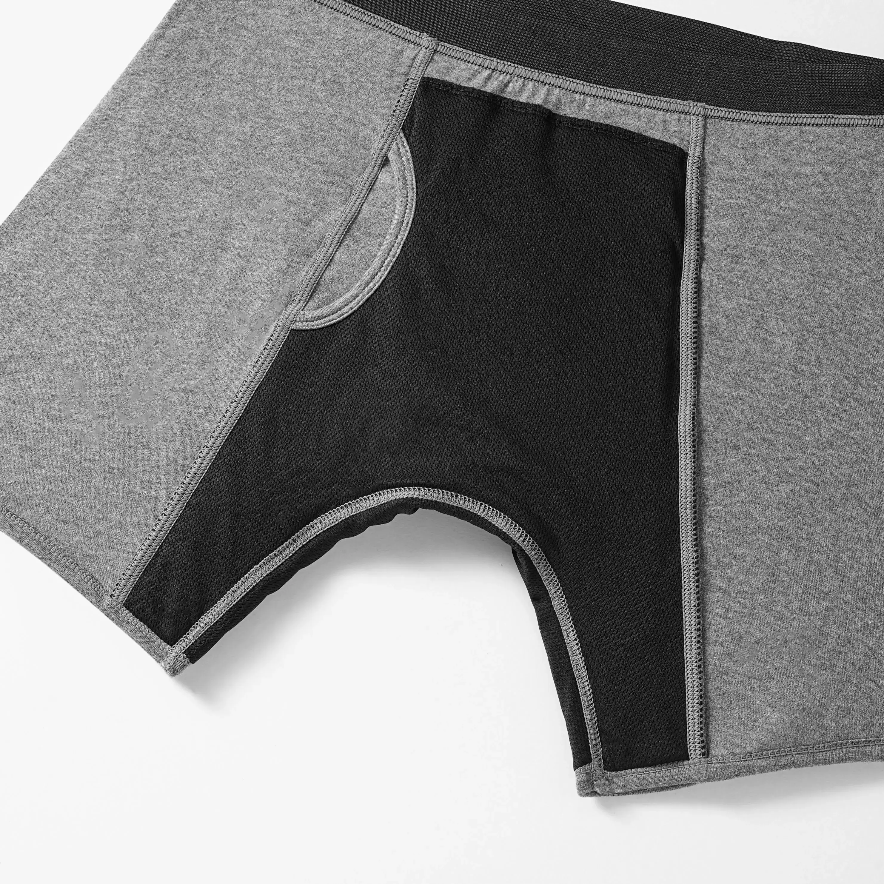Drop shipping cotton men's incontinence underwear 200ML four-layer absorbent leak-proof menstrual incontinence underwear boxer