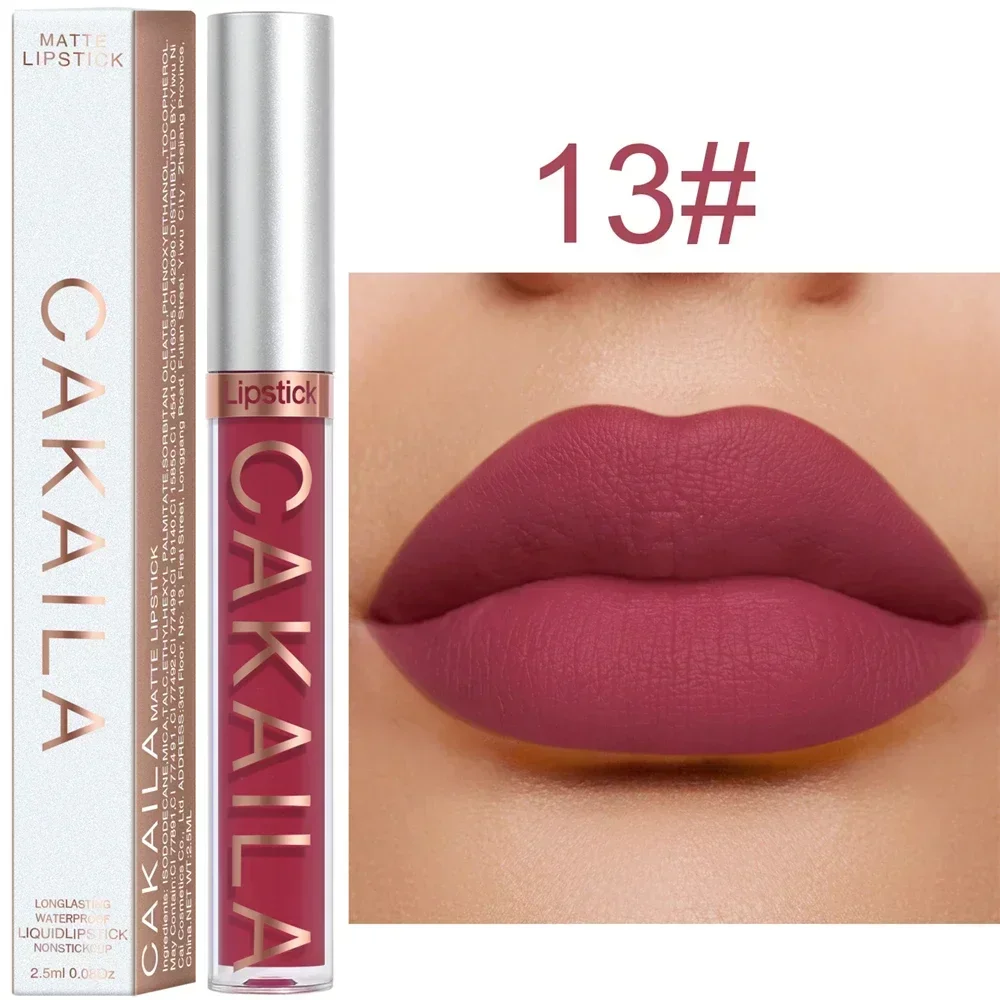 Matte Velvet Lip Glaze Long Lasting Silky Smooth Liquid Lipstick Not Easy To Fade Lip Gloss Makeup Sexy For Women Lip Tint