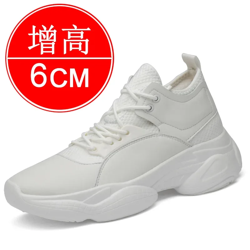 Invisible height-increasing shoes by 10cm.Men's shoes with thick soles for casual and sports wear.8-inch inner height enhancers