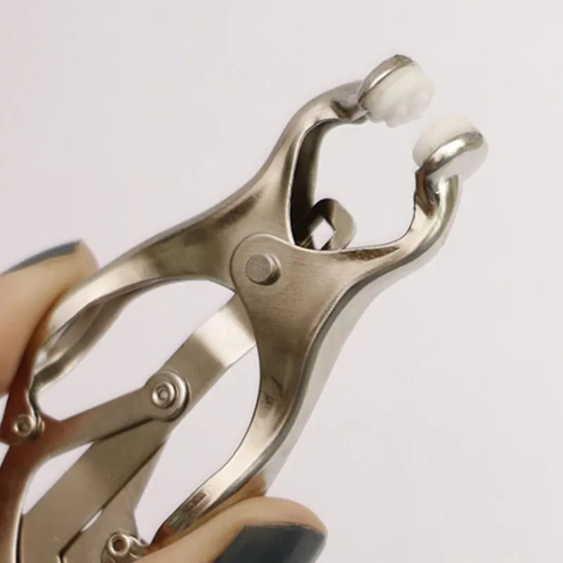 Metal Nipple Clamps Clips with Chain Clitoris Stimulator Steel Nipple Breast Clamps Flirting Women Sex Toy