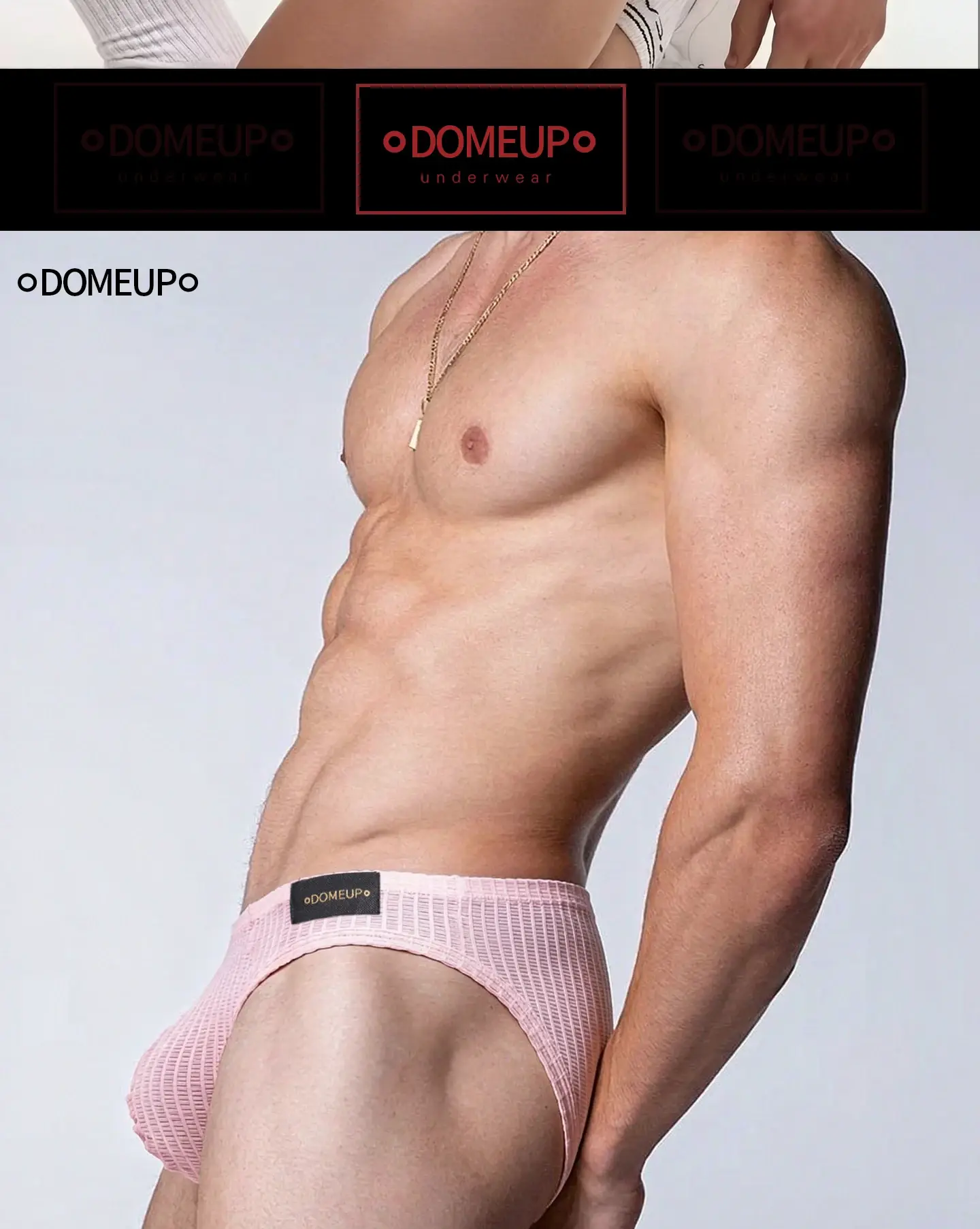 Men's Low‑Rise Briefs, Vertical Striped Sheer Mesh Underwear, Nylon Elastane Stretch Pouch Underpants for Daily Wear