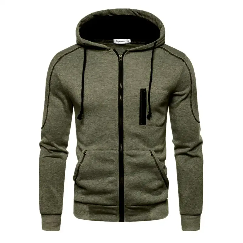 Men's Hoodie Black White Army Green Red Hooded Color Block Fleece Cool Casual Winter Clothing Apparel Hoodies Sweatshirts