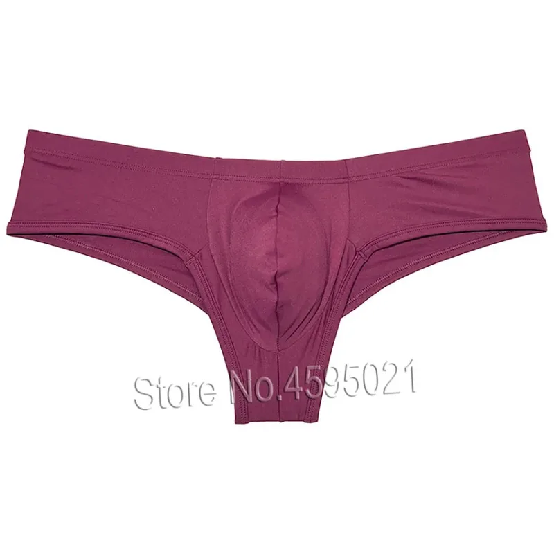 Men's Low Waist Bikini Briefs Underwear Male Bikini Enhance Pouch Boxershorts Micro Trunks Underpants Soft Briefs