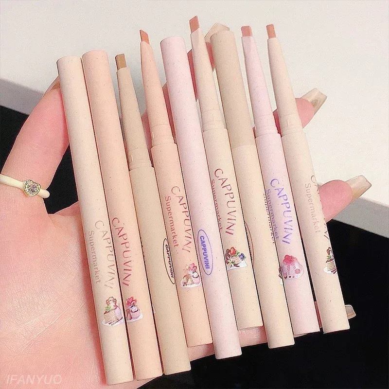 Velvet Matte Nude Pink Lipstick Pencil Outline Lip Lipliner Crayon Waterproof Long-lasting Color Lip Liner Smooth Natural Makeup