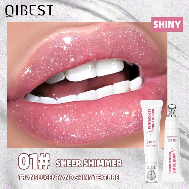 Mirror Pearl Lipgloss Long Lasting Moisturizing Lipstick Shine Glitter Lip Glaze Non Stick Cup Jelly Pout Lip Tint Makeup