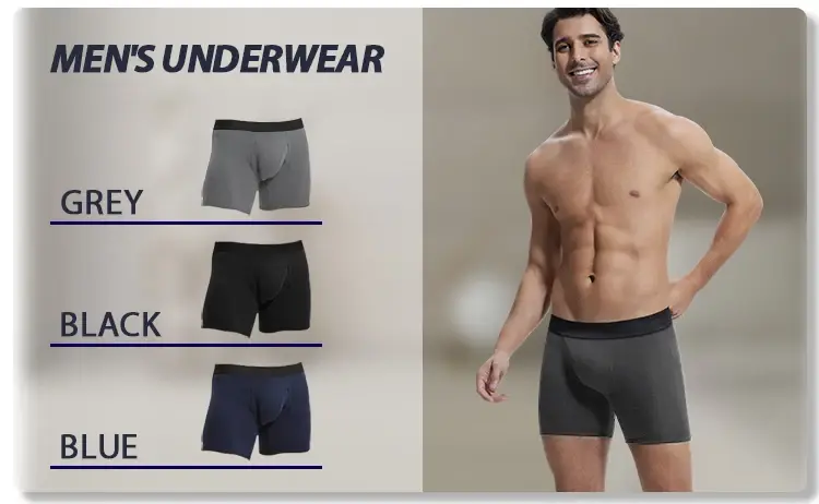 Drop shipping cotton men's incontinence underwear 200ML four-layer absorbent leak-proof menstrual incontinence underwear boxer