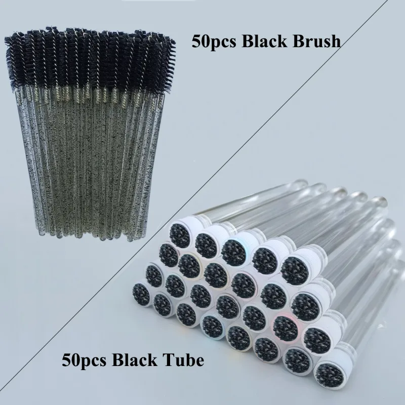 50/100pcs Reusable Eyelashes Brush Tube for Eyelash Extension Disposable Mascara Wands Eyebrow Brush Applicator EyeLash Brushes