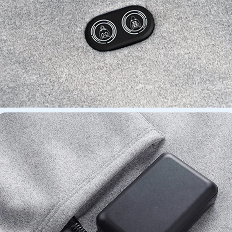 USB Heating Hoodie Men Hooded Heating Knitted Sweatshirt 17 Zones Electric Heated Hoodies Autumn Winter Warm Hoodies Male