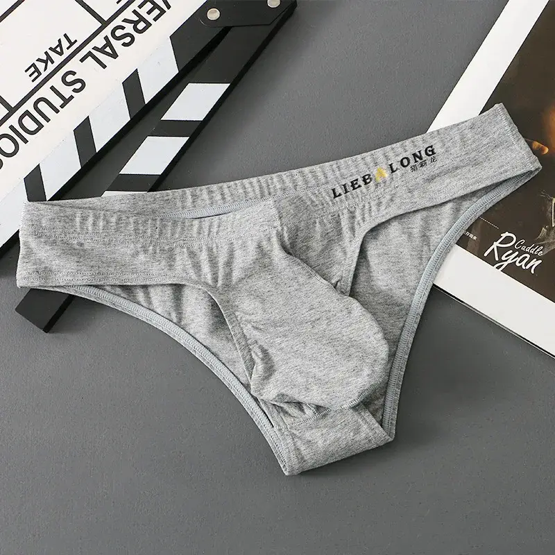 Mens Sexy Underwear Men Cotton Breathbale Mini Briefs Underpants Calzoncillos Cuecas Low Rise Men Bikini Briefs U Pouch Lingerie