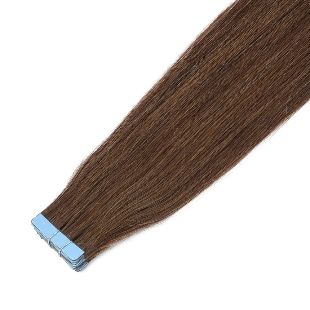 Tape in Hair Extensions Human Hair Blonde Seamless Tape Hair Extensions 4x0.8cm Skin Weft PU Tape On Hair 20PCS 12"-22"