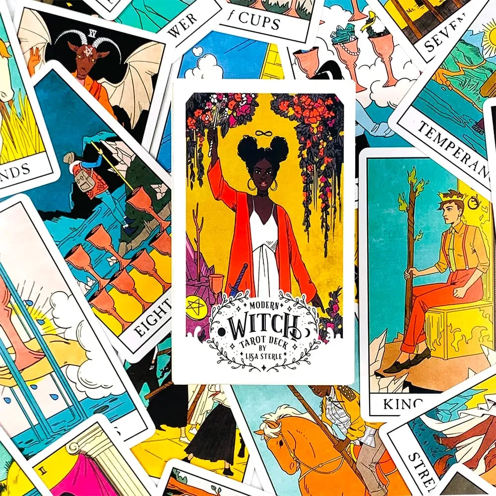 Modern Witch Tarot Cards A 78 Deck Oracle English Divination Borad Playing Games,Perfect For Beginners Women Girls Personal Use — image 4