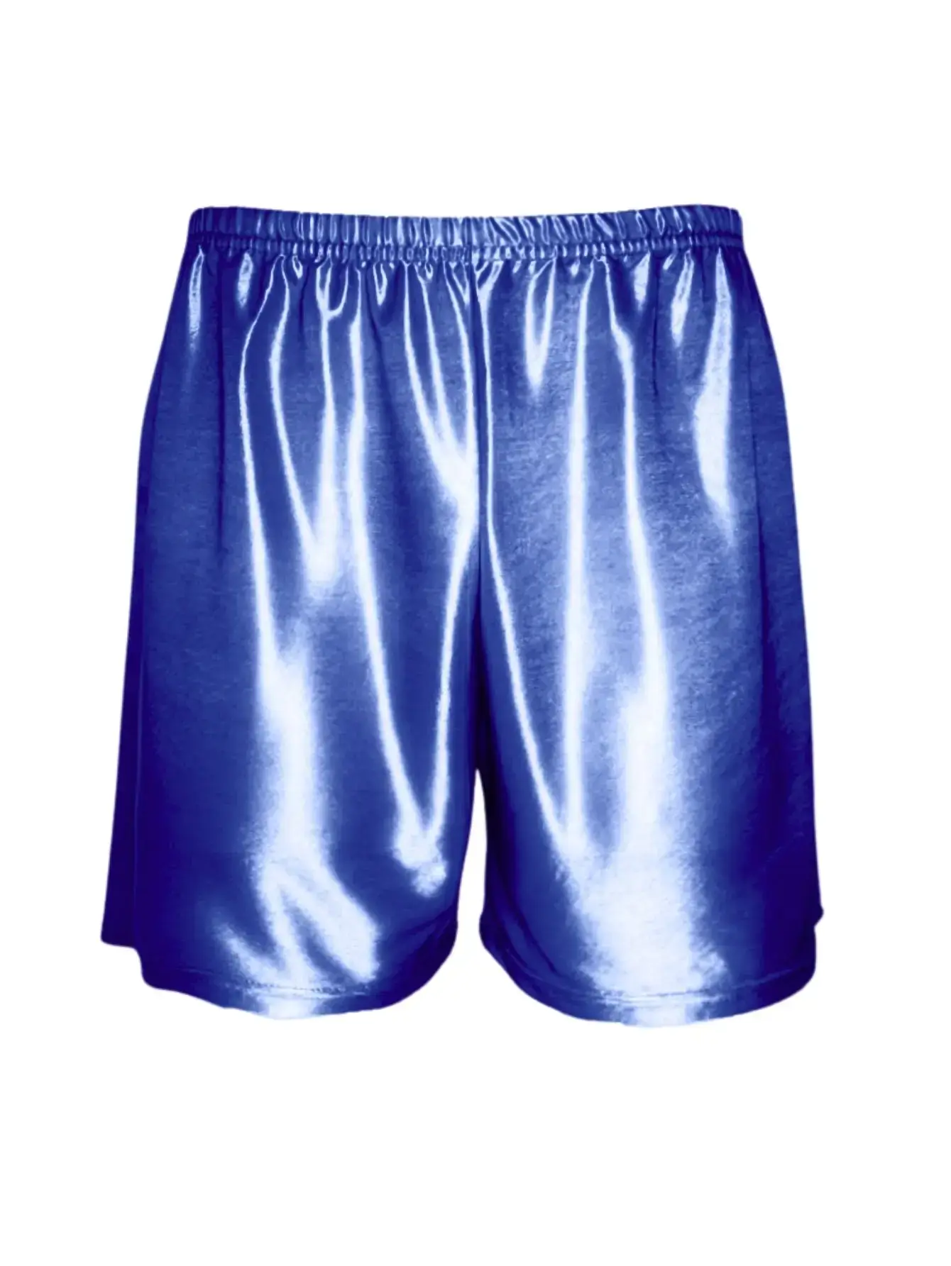 1Pc Semi Sheer Men Underwear Ice Silk Metallic Glossy Sleeper Pants Elastic Band Design Comfortable Casual Sexy Sleepwear Shorts
