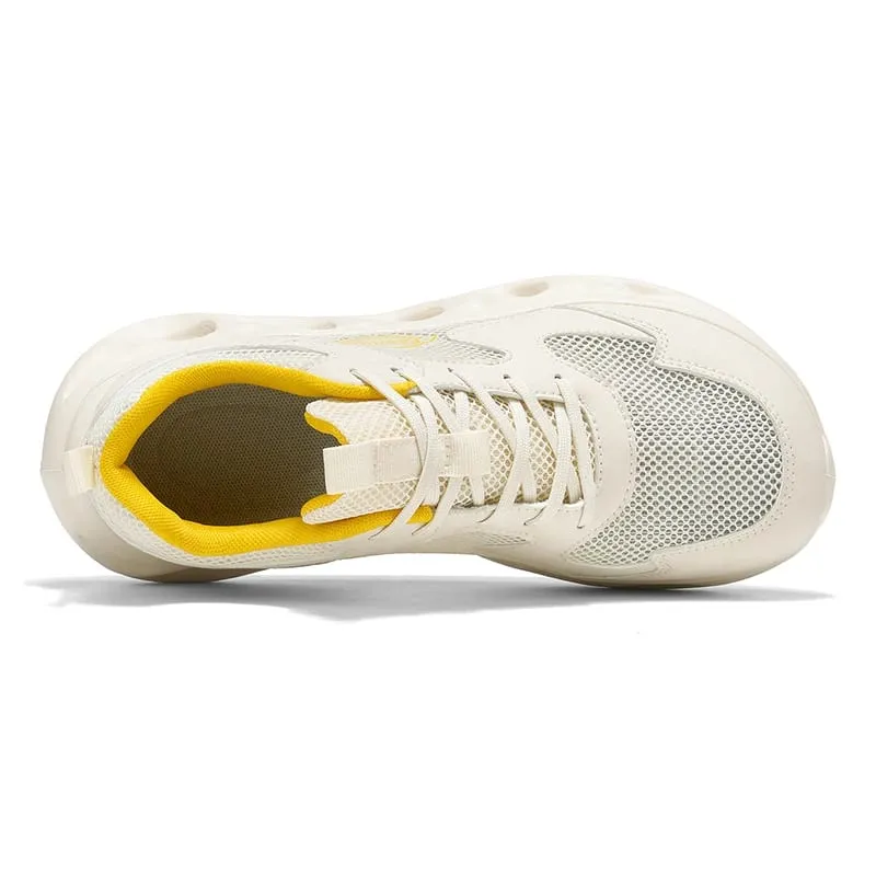Wide Toe Lightweight Cushioned Walking Shoes Breathable Mesh Wide Fit Sneakers Casual Fashion Athletic Trainers for Daily