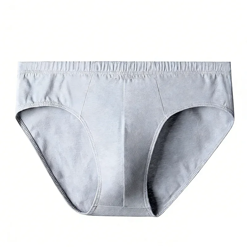 5Pcs Random Color Men's 100% Cotton Breathable Briefs Comfortable Male Underwear Lingerie Sexy Elastic Panties Underpants