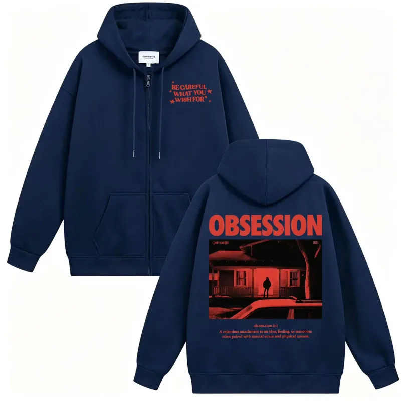 2026 Movie Obsession Sweatshirt Jacket Coats One Wish Willow Be Careful What You Wish for Eye Men's Fashion Retro Zip Up Hoodies