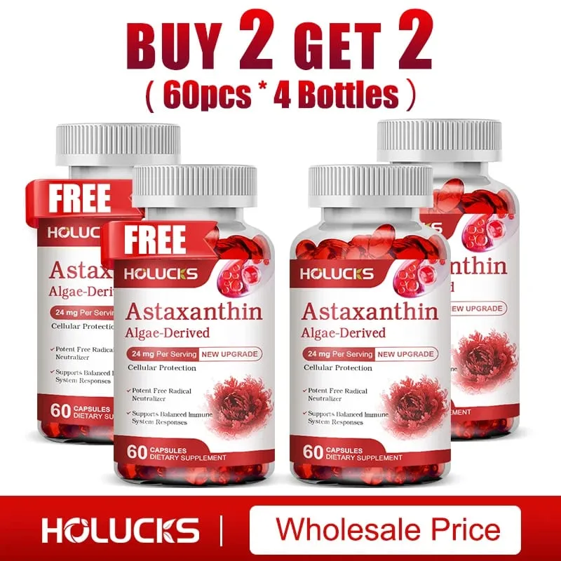 Astaxanthin Capsules with Algae Extract & Antioxidants Support Eye Health Joint Comfort & Immune Balance