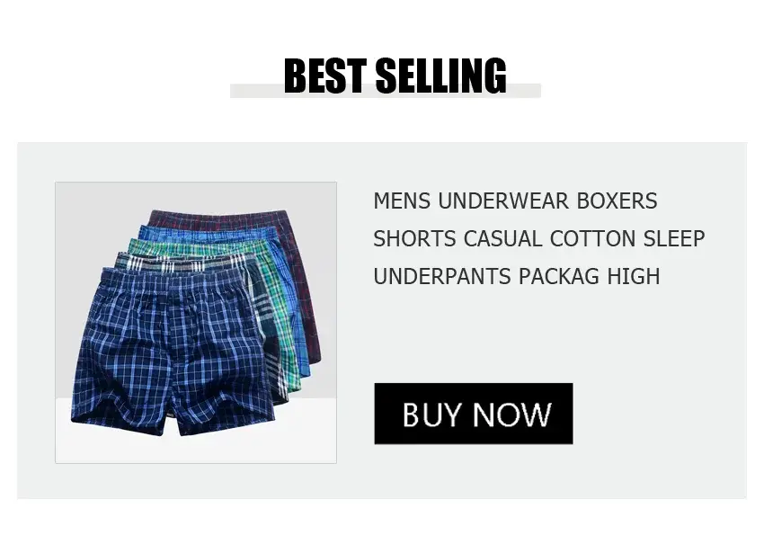 Men Underwear Boxer Plaid Underpants 100% Cotton Shorts Men Striped Panties Loose High Quality Oversize Breathable Dropshipping
