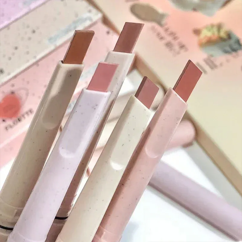 Velvet Matte Nude Pink Lipstick Pencil Outline Lip Lipliner Crayon Waterproof Long-lasting Color Lip Liner Smooth Natural Makeup