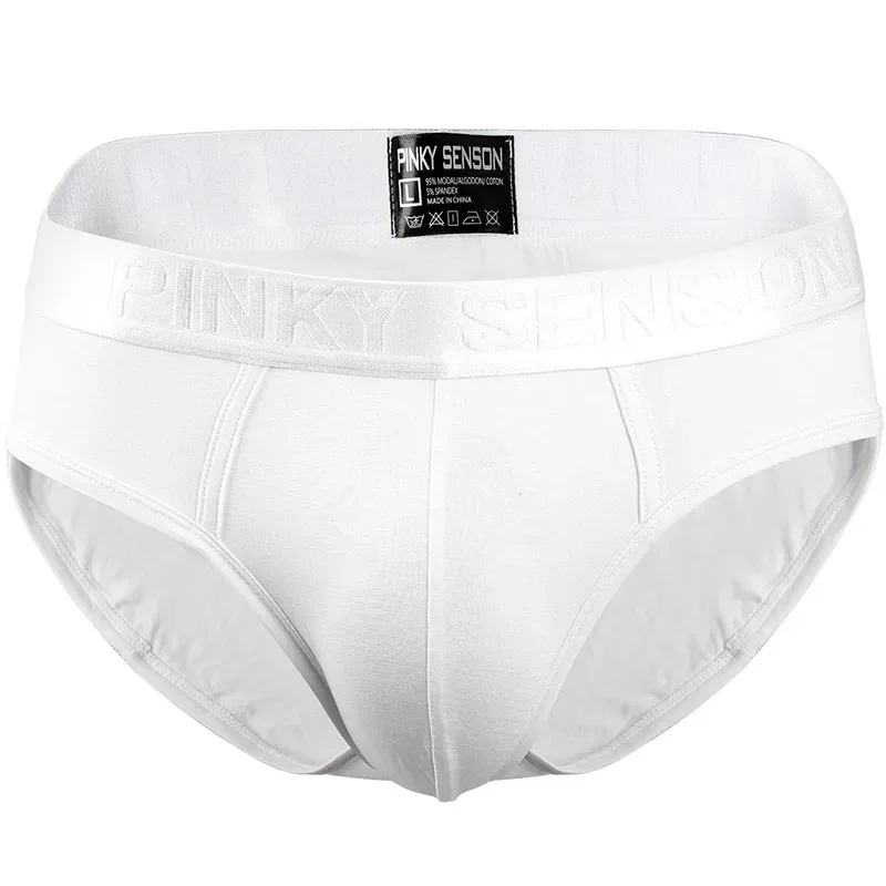 Pinky Seaso Brand Best Selling Sexy Triangle Pants Modal Thin Solid Color Underwear men Modal Briefs Ventilate Plus Size Men