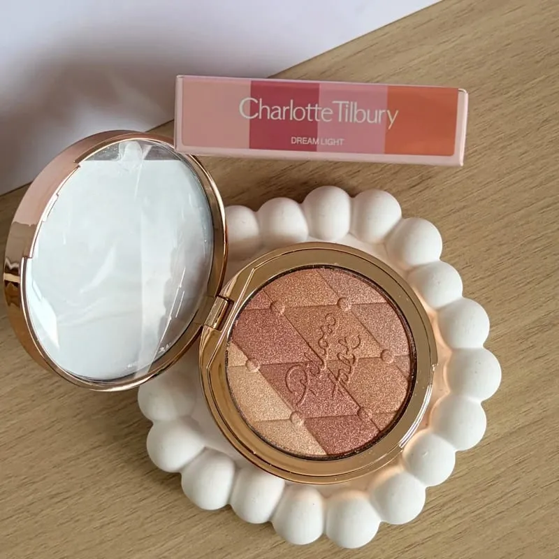 Charlotte Tilbury PILLOW TALK Series Soft Heart Double Color Powder Blusher Color Plate Hot Color Code First Love Sex on Fire