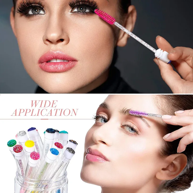 50/100pcs Reusable Eyelashes Brush Tube for Eyelash Extension Disposable Mascara Wands Eyebrow Brush Applicator EyeLash Brushes