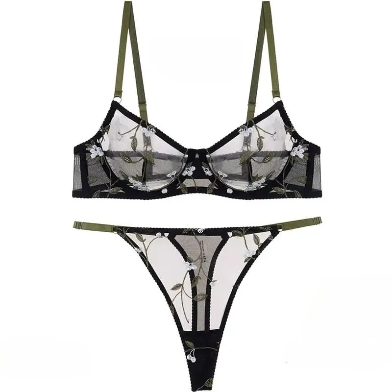 European Style Lace Sheer Embroidery Underwire Bra Minimizer Big Bust Anti-Sagging Support Comfort Soft Lingerie S-XL