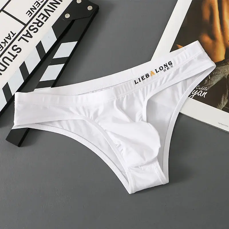 Mens Sexy Underwear Men Cotton Breathbale Mini Briefs Underpants Calzoncillos Cuecas Low Rise Men Bikini Briefs U Pouch Lingerie