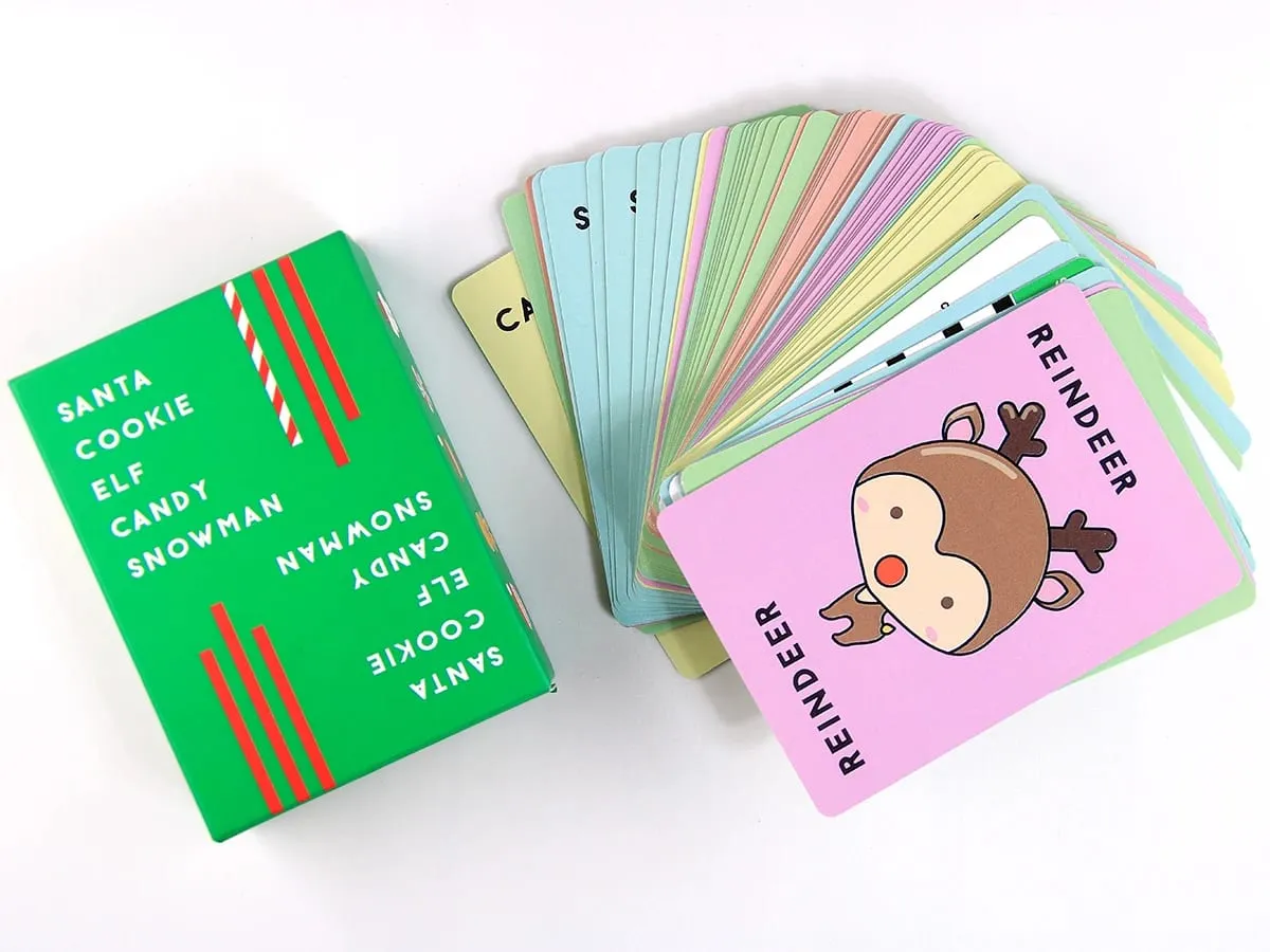 Santa Cookie Elf Candy Snowman Card Deck
