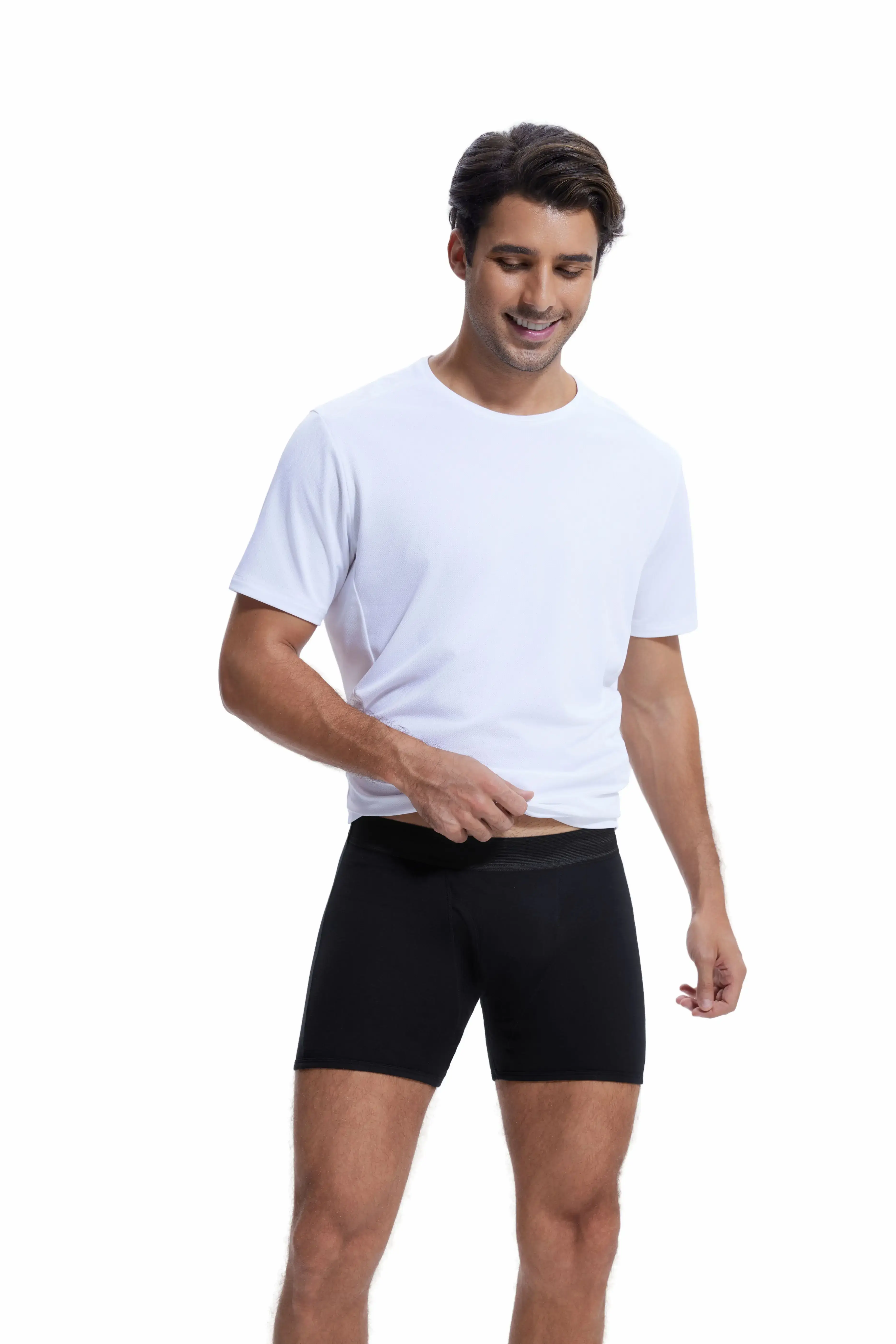 Drop shipping cotton men's incontinence underwear 200ML four-layer absorbent leak-proof menstrual incontinence underwear boxer