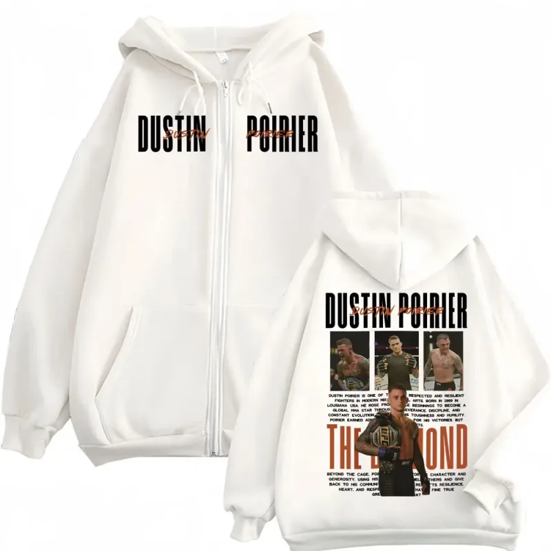 Limited DUSTIN POIRIER THE DIAMOND Zipper Hoodies Men Women Fashion Violence Aesthetic Sweatshirts Coats Casual Zip Up Pullovers