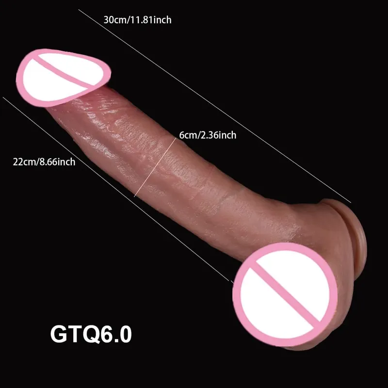Ruddy Glans Erect Dildo Soft Skin Big Penis Cheap Female Masturbator Adult Strapon Suction Cup Anal Sex Toys for Women Massager